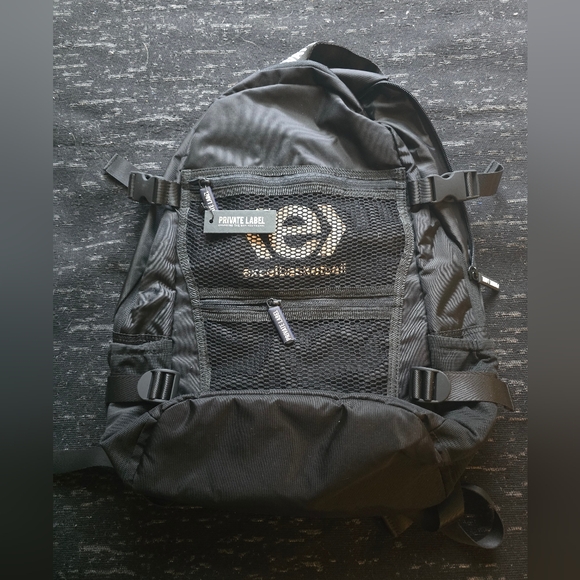 Private Label Black Men's Backpack - Picture 1 of 6